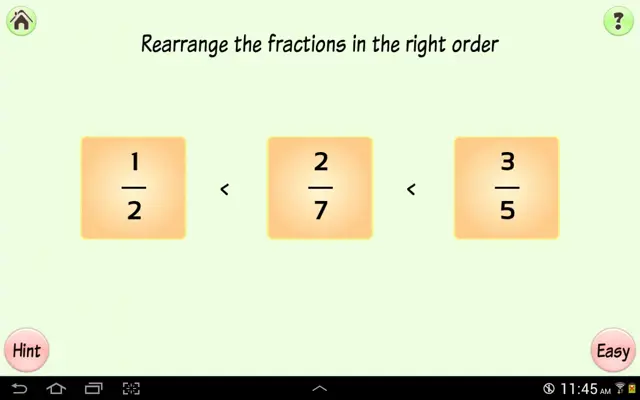 Simply Fractions 2 (Lite) android App screenshot 1