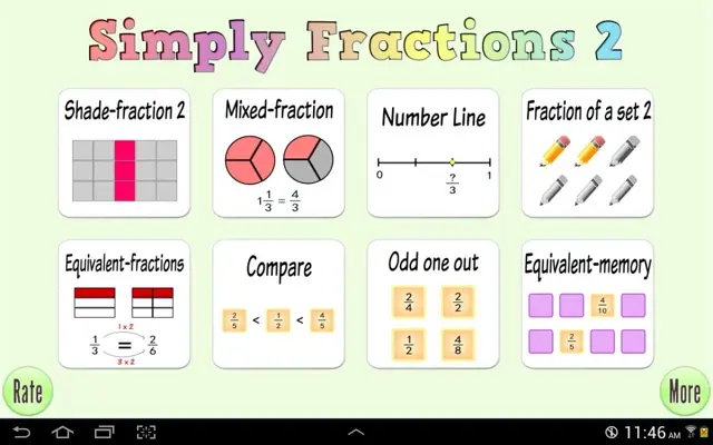 Simply Fractions 2 (Lite) android App screenshot 7